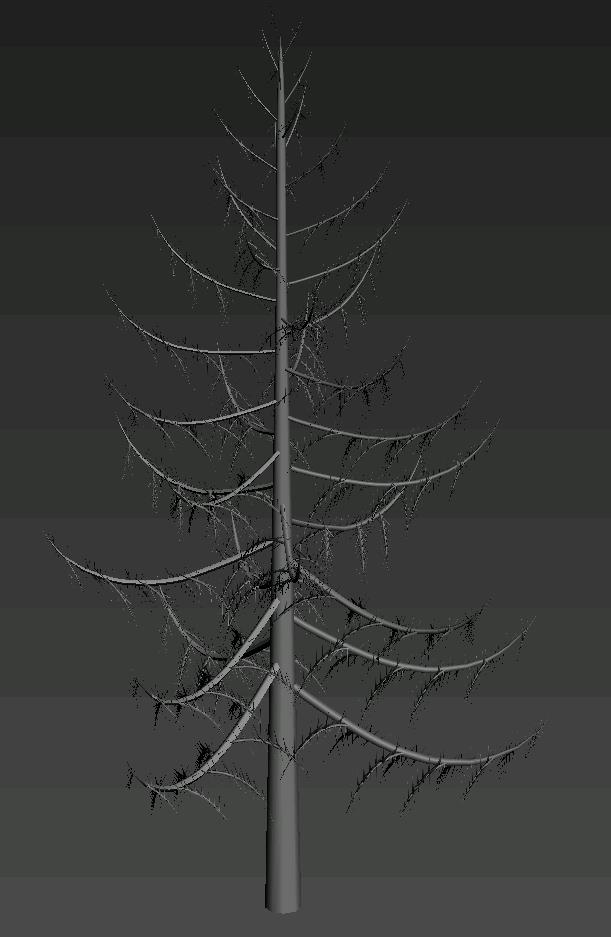 Árvore com folhagem 3d