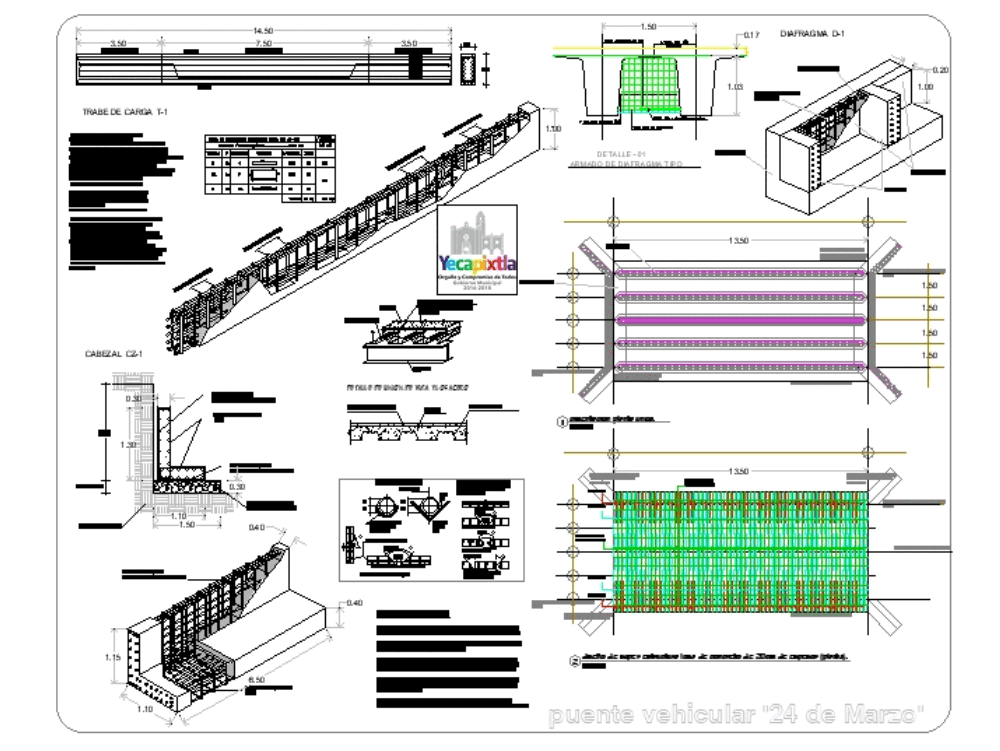 Мост чертеж dwg