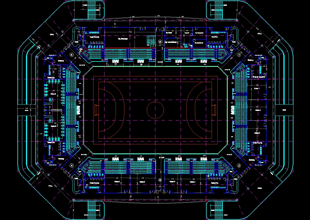 Stadium in AutoCAD CAD download 1 84 MB Bibliocad