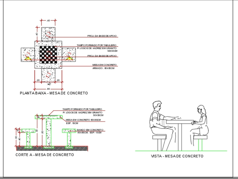 Tabuleiro de xadrez 3d em AutoCAD, Baixar CAD (1.65 MB)