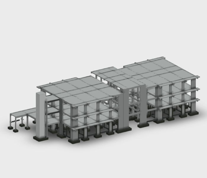Structural plans of a school in revit