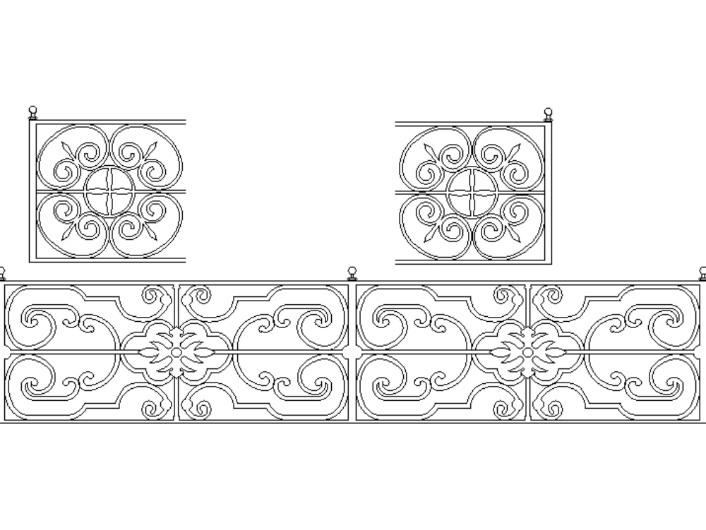 Art Nouveau handrail