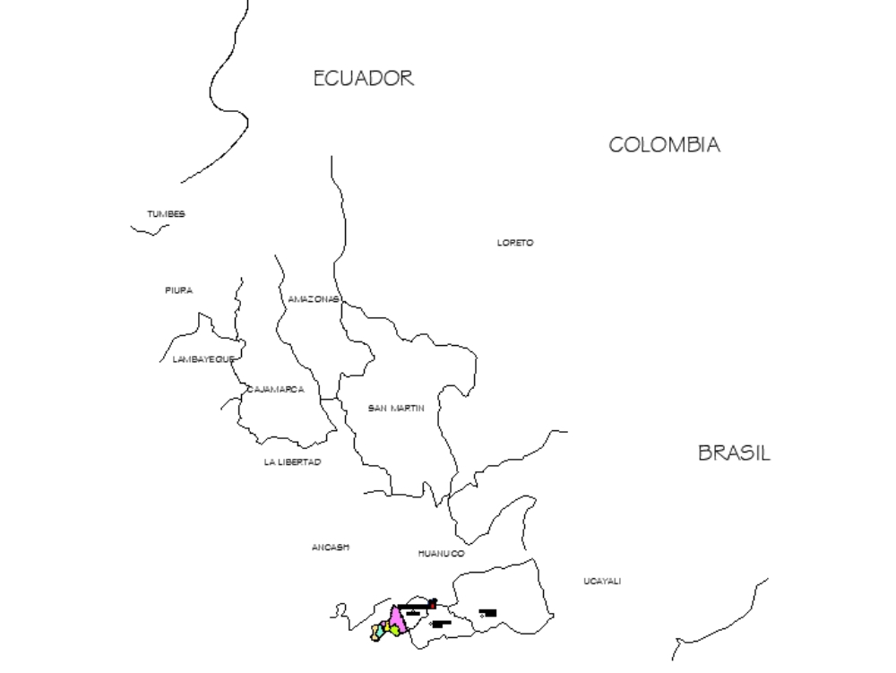 Carte de localisation de Huariaca