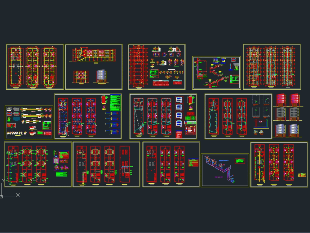 Edificio De Oficinas Y Departamentos Autocad 2 69 Mb Bibliocad