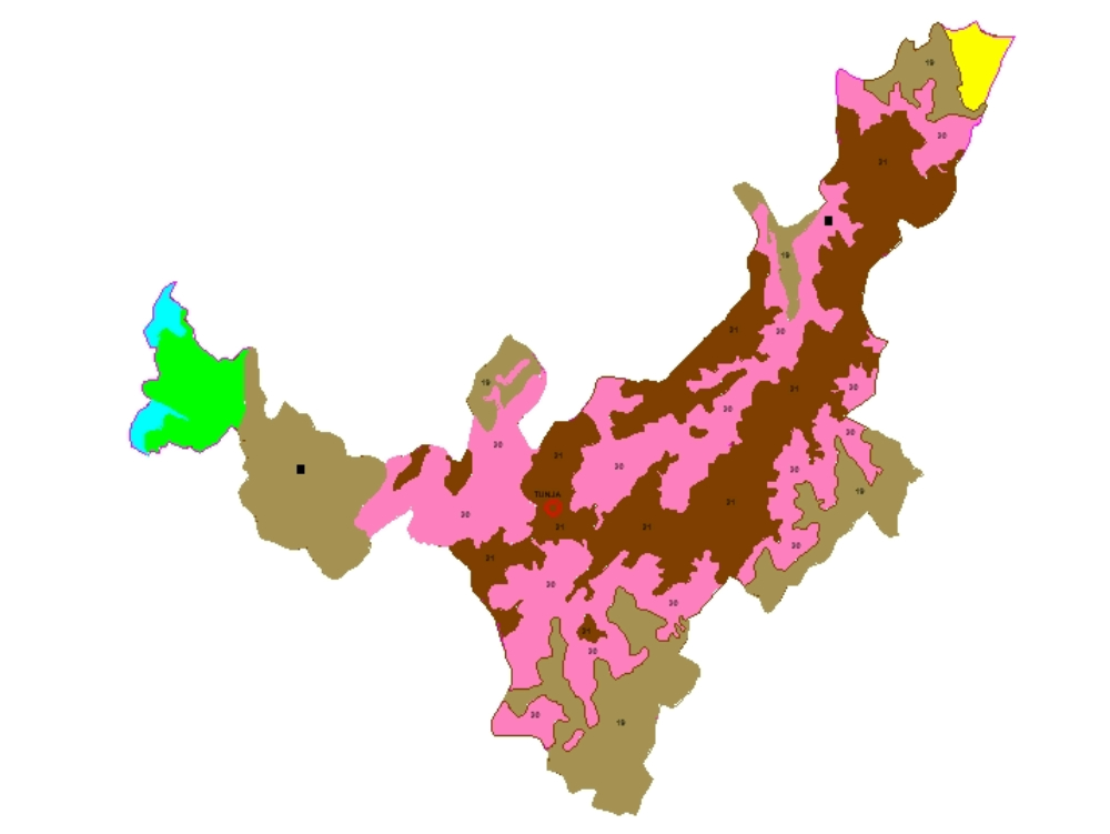 Map of topaga, boyacá-colombia.