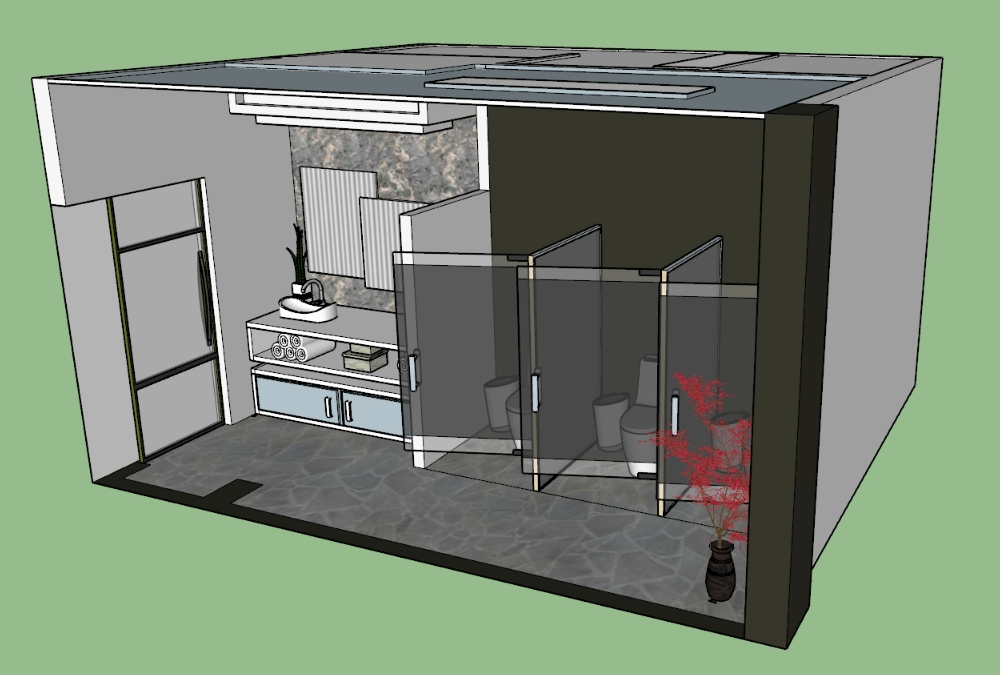 Toilettes Sketchup