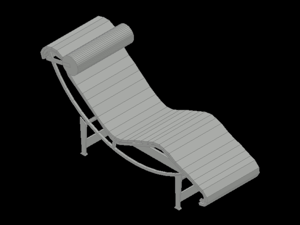 chaise longue 3d