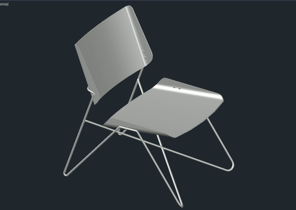 chaise en métal
