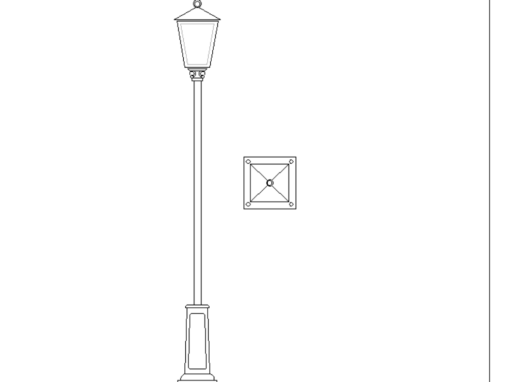 poste de luz ornamentado