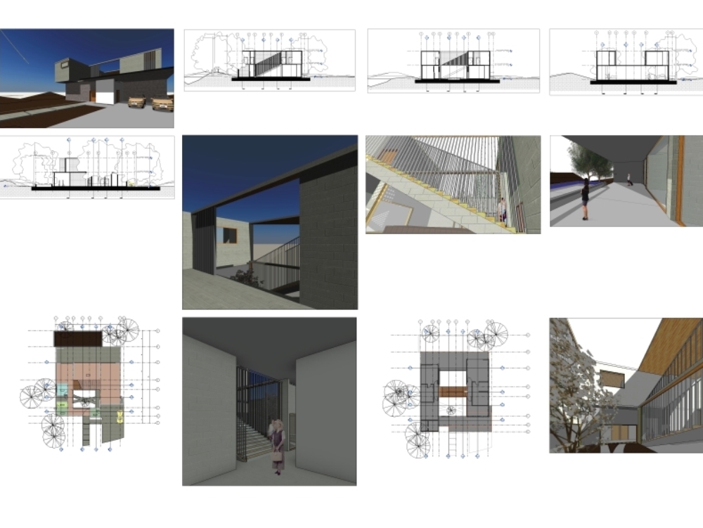 Projeto casa sekiz no méxico - projeto em revit