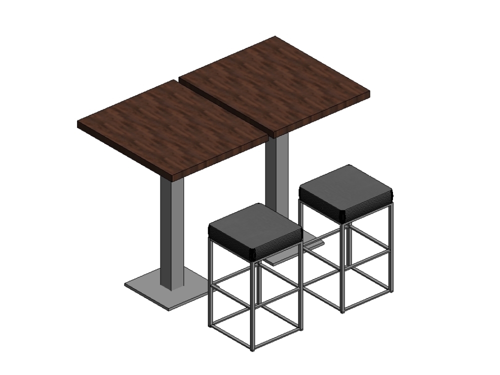 Mesa e cadeiras para restaurante ou cafeteria