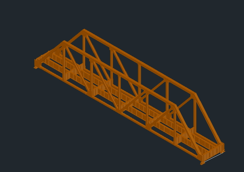 Puente metálico 3D