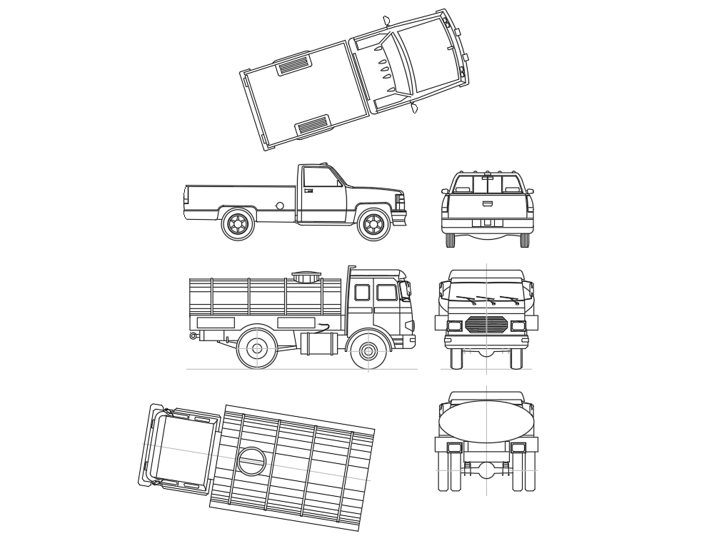 caminhão e caminhonete