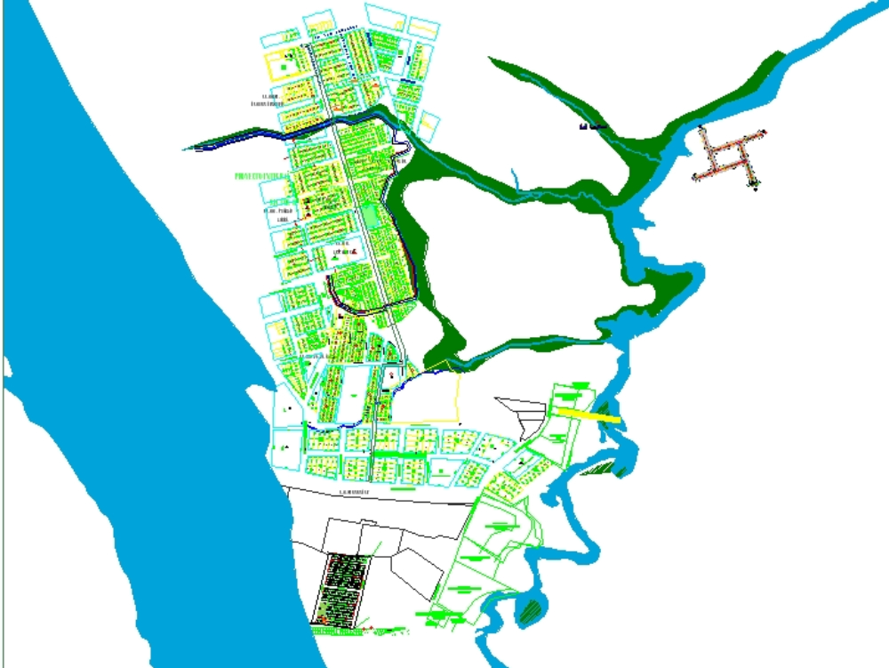 Cadastral map of pucallpa