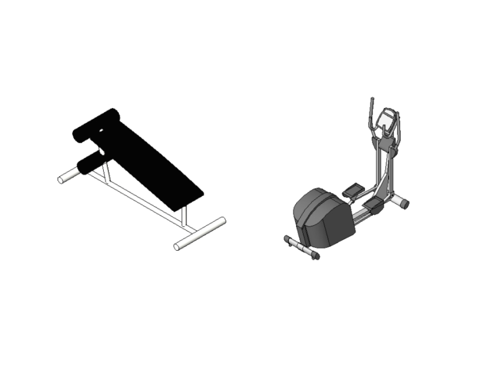 Equipment and machines for gym training