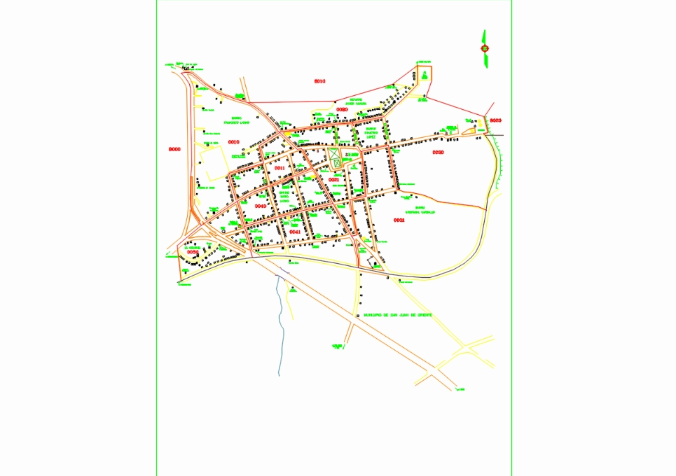 Mapa de  la ciudad Masaya en nicaragua