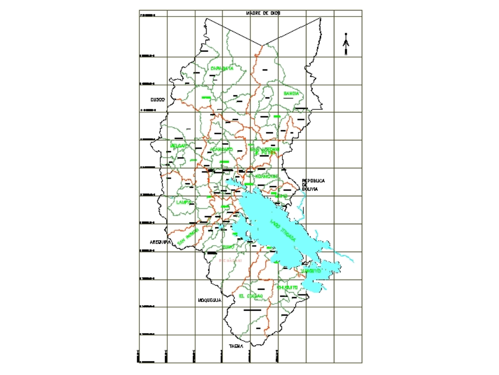 mapa da república da bolívia