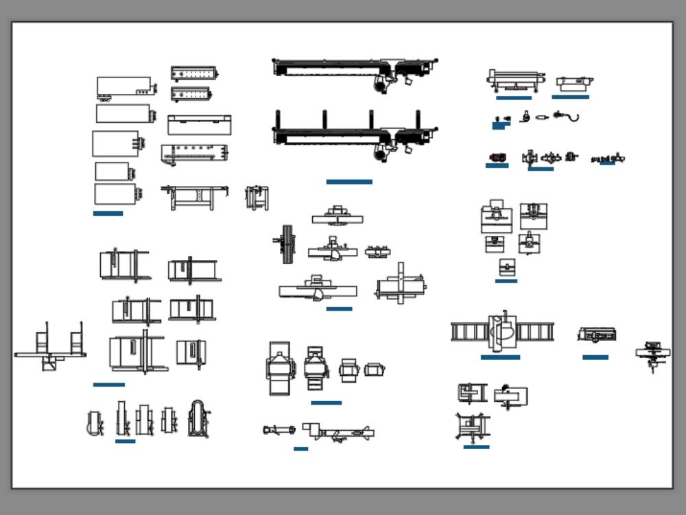Machinery and tools for carpentry in AutoCAD | CAD (323.53 ... block diagram tool 