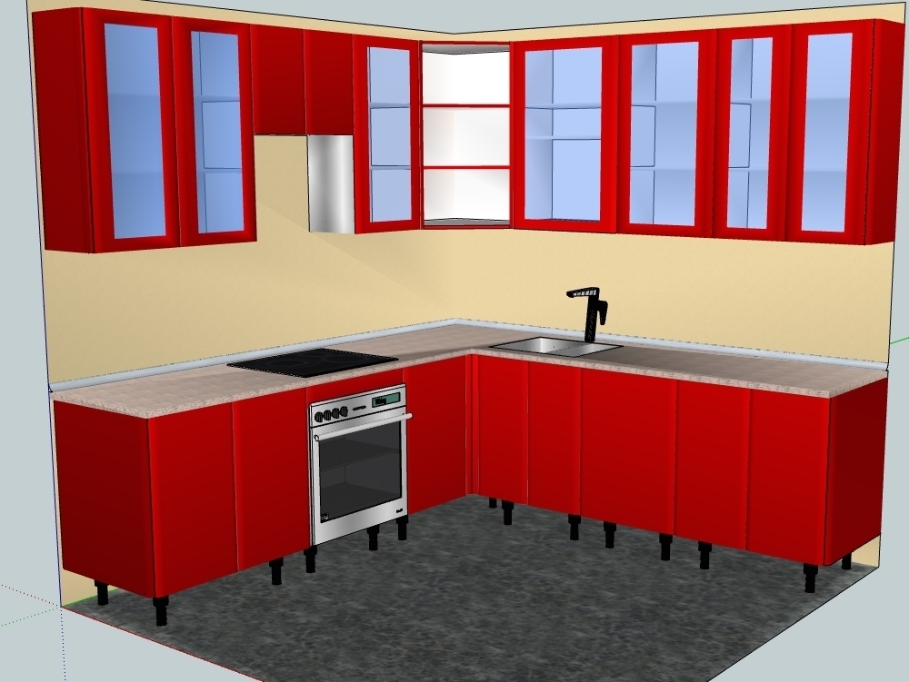 Integral kitchen design