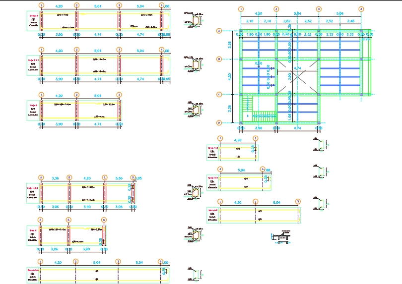 Plan mezzanine structurel 12x20