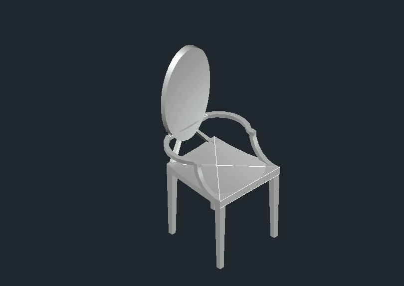 Stuhl im 3D-Design