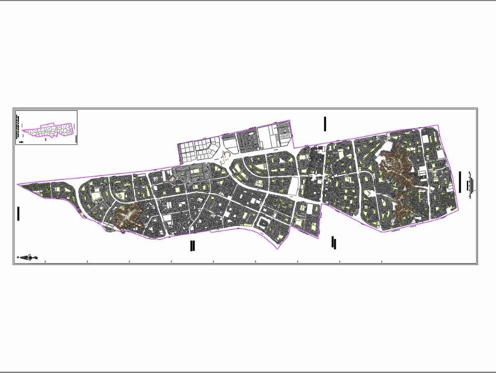 Cadastral map of the olive trees