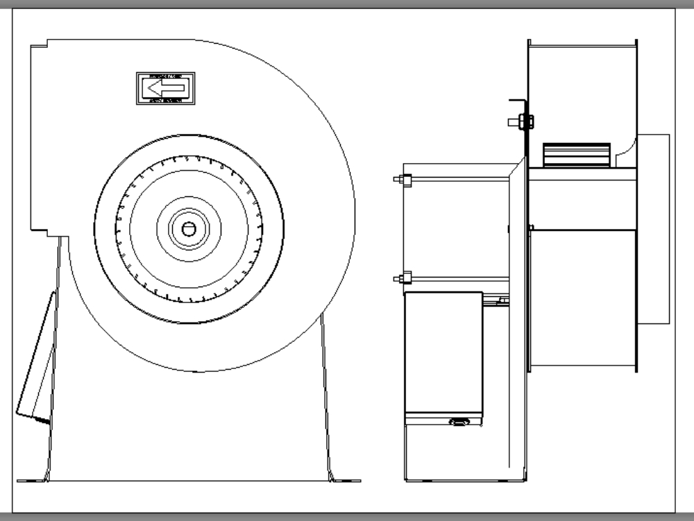 Ventilateur extracteur centrifuge