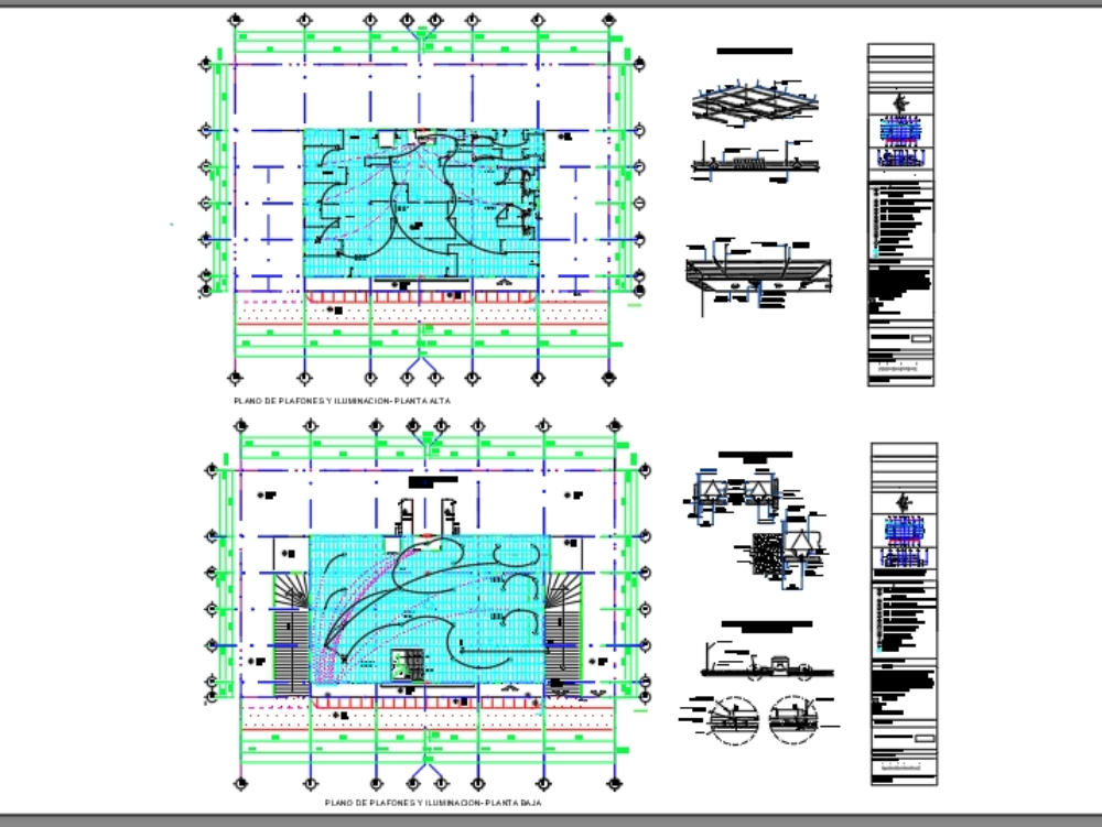 Ceiling and lighting plan
