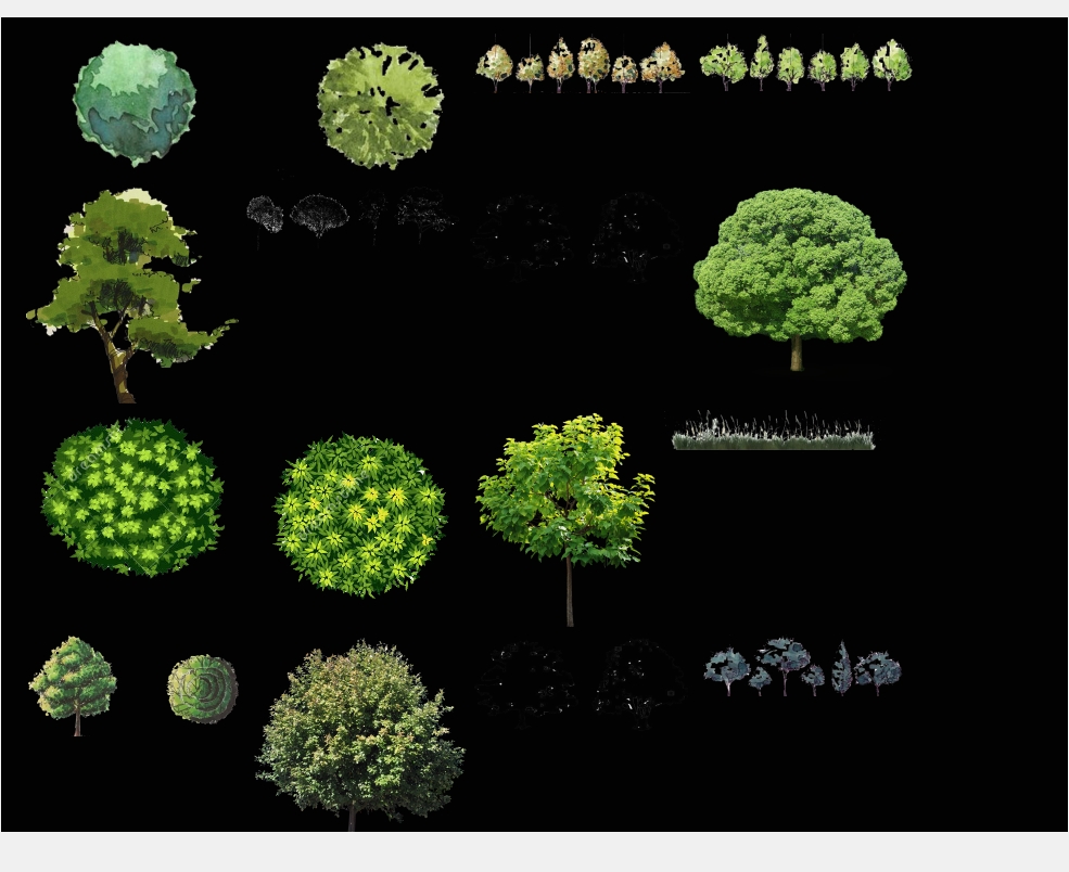 Trees background .png images