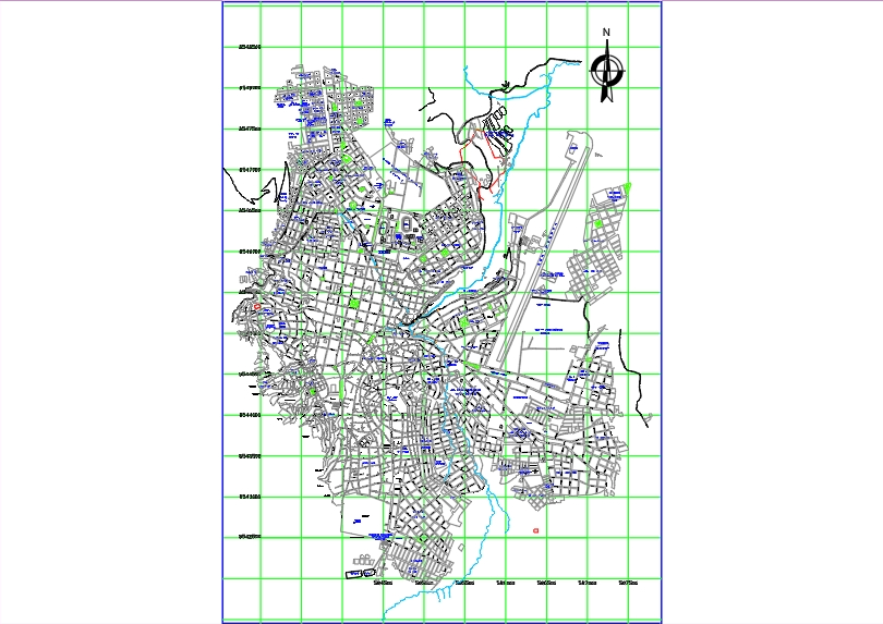 Cadastre map of the city of Huamanga - Ayacucho