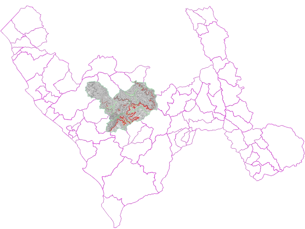 Relevo topográfico da província de otuzco