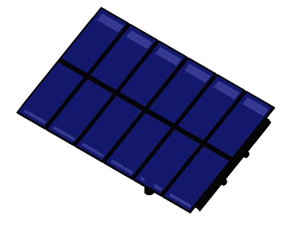 Solar panels for mobile of revit