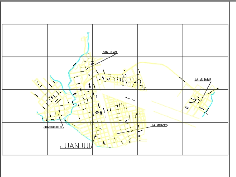 Mapa do distrito de Juanjuí