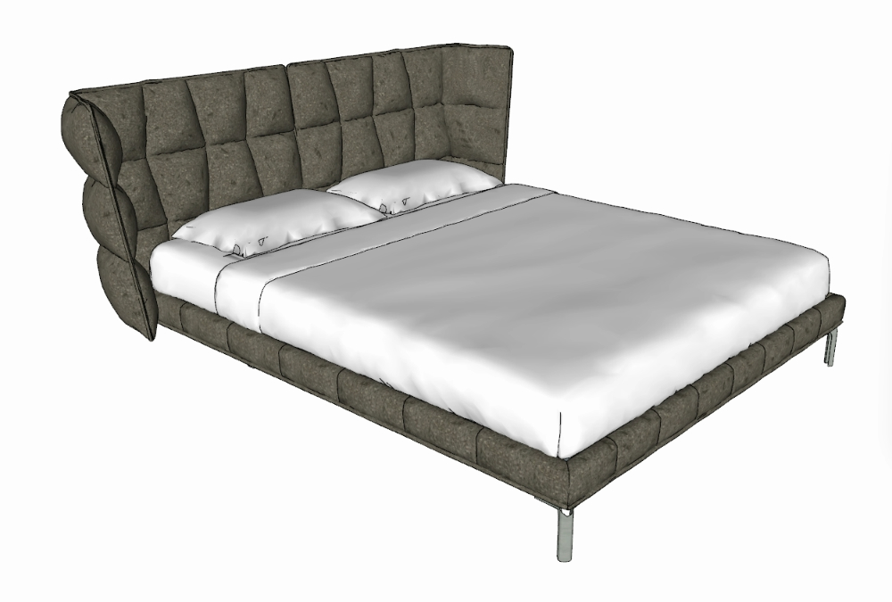 Husk bed 3d model