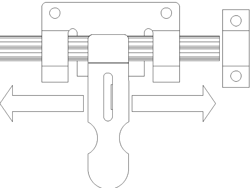 Mauser type carbon steel bar pin