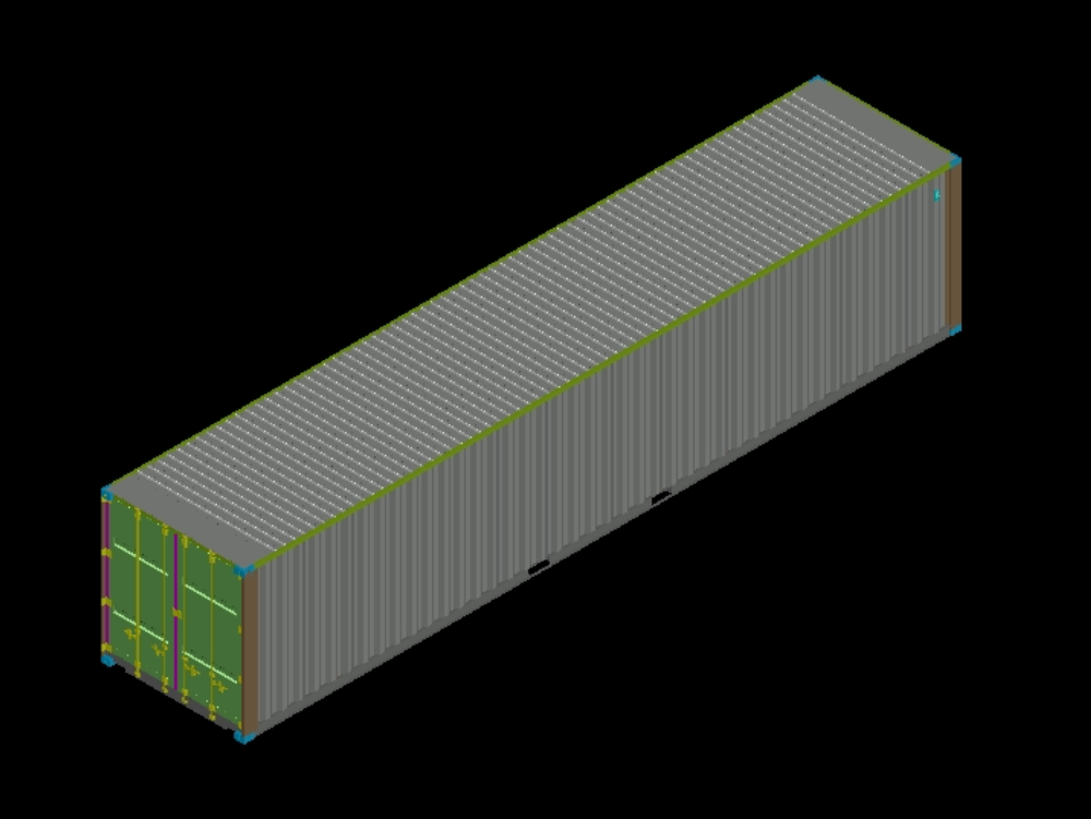 3d sea container