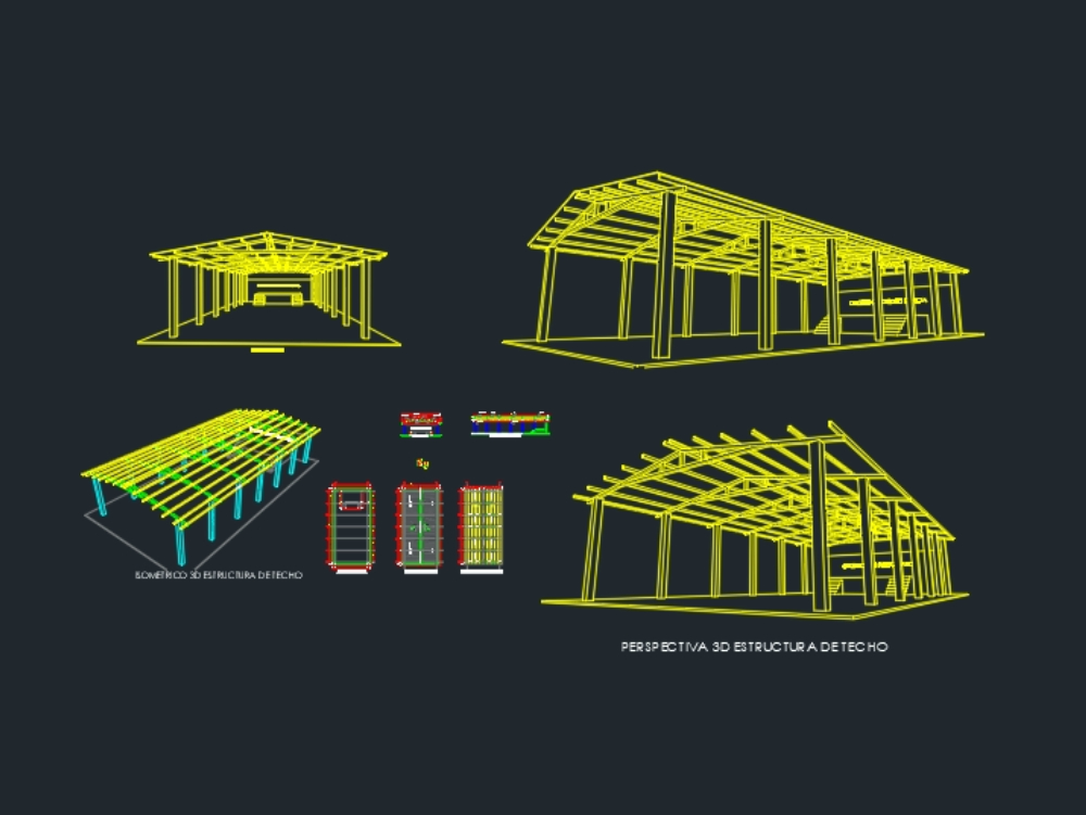 Planos de estructura metálica de techos