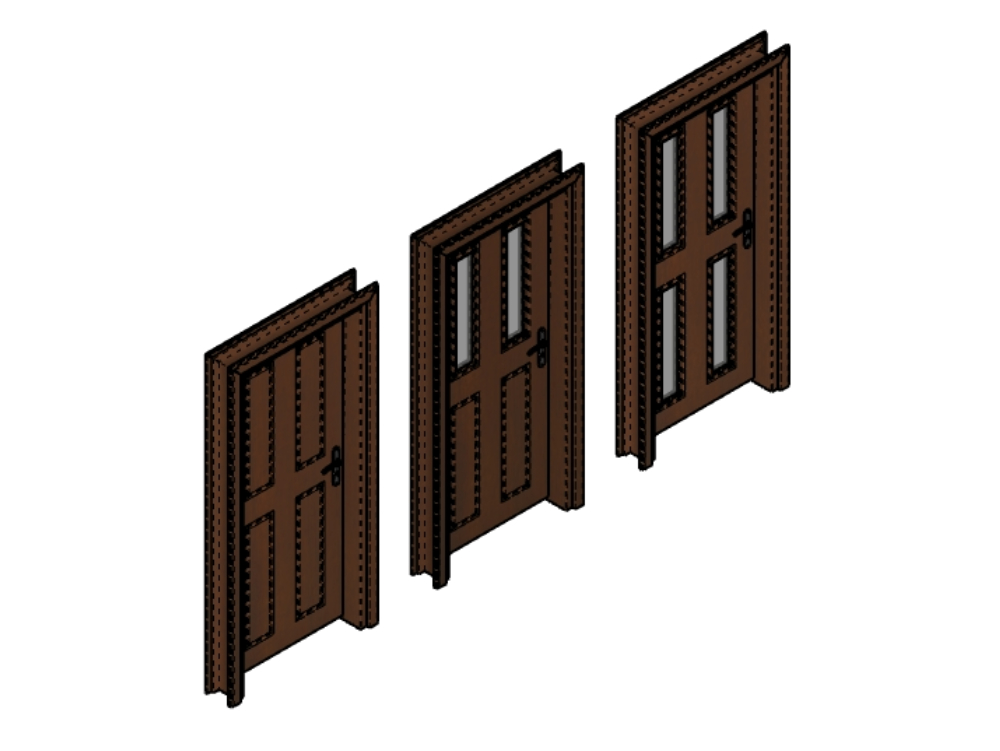 Puertas de madera.