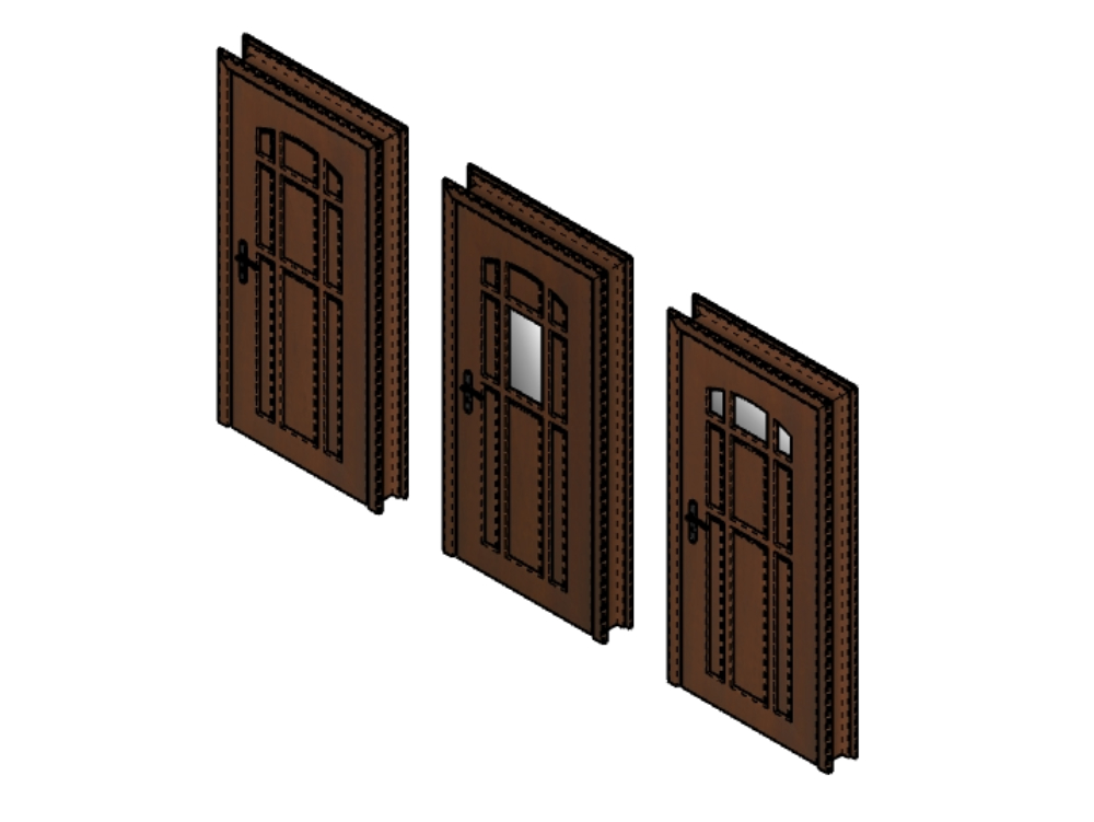 Puertas de madera. 