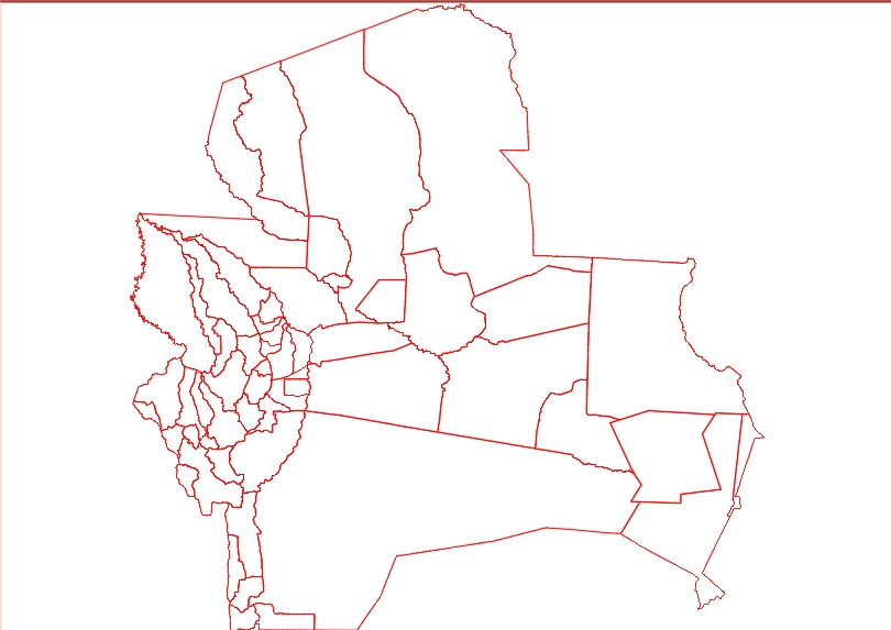 Municipal boundaries santa cruz bolivia