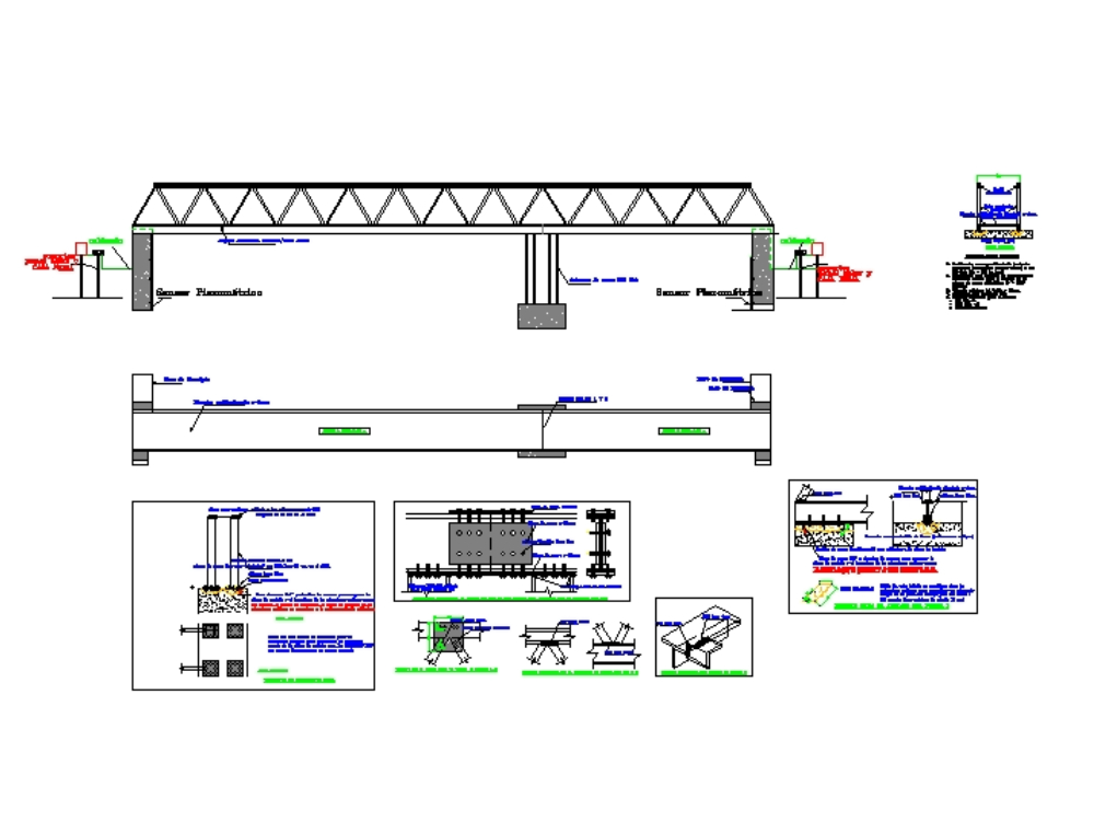 Bolted connections design for steel footbridge