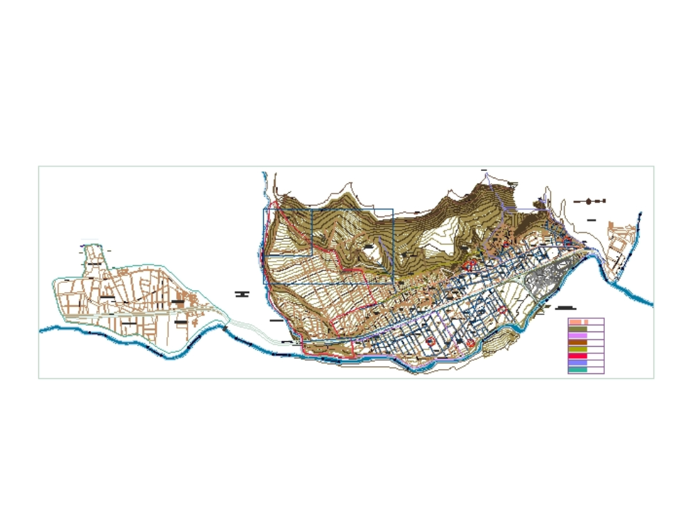Cadastral plan of Pillco Marca, Peru.