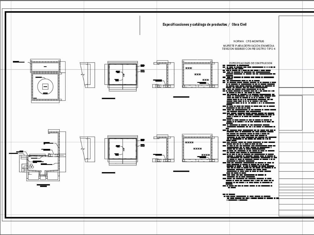Medium voltage plan details walls