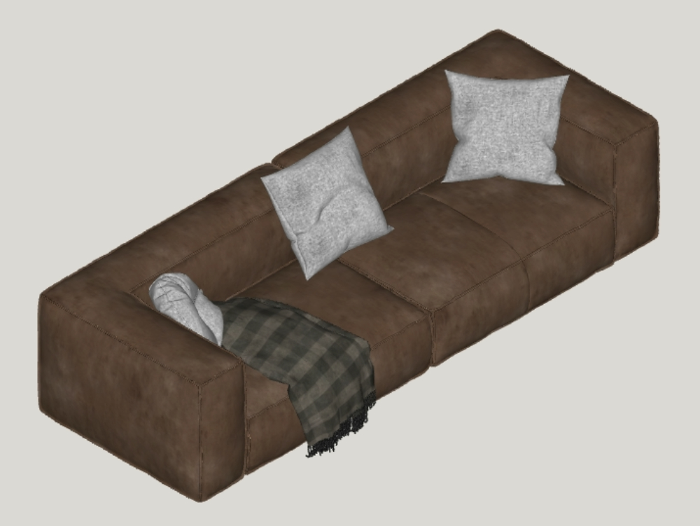 Sketchup sofa block version 2016