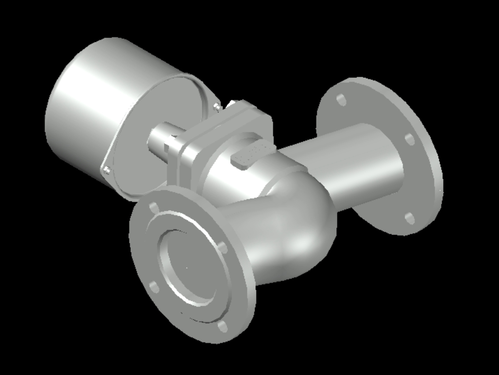 Flanged globe valve; industrial type