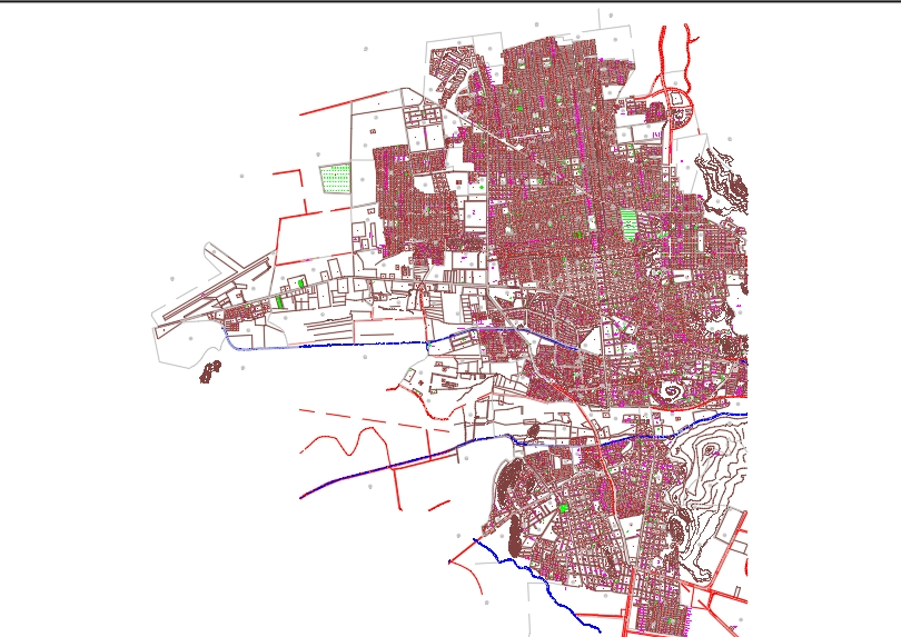 Hermosillo city map in AutoCAD  Download CAD free (736.28 KB)  Bibliocad