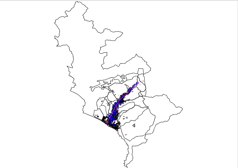 Cadastral map of lurin, pera
