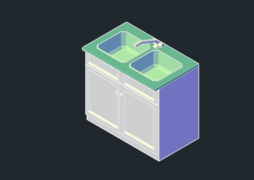 Diseño de lavadero en tres dimensiones