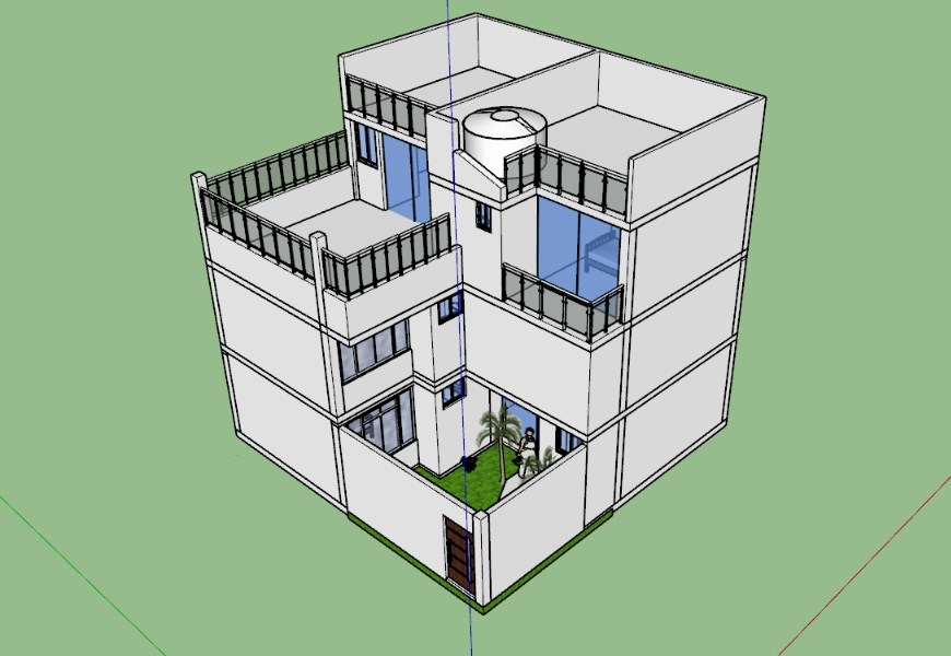 Einfamilienhaus mit drei Etagen + 1 Dachterrasse