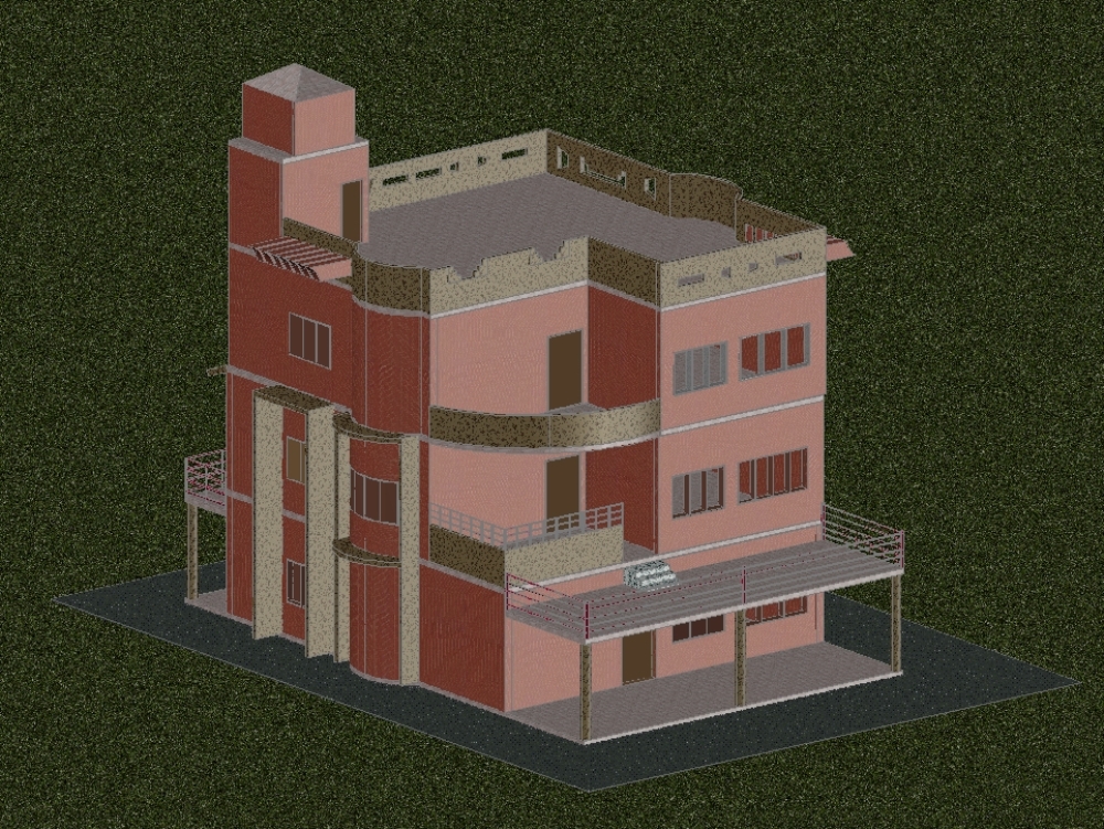 Single-family house with 3 levels